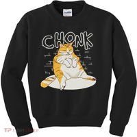 Fat Cat Chonk Scale Chonky Meme Chonker Cat Kids Sweatshirt thumb 0