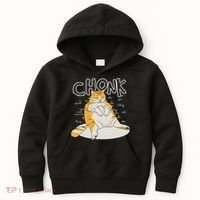 Fat Cat Chonk Scale Chonky Meme Chonker Cat Kids Hoodie thumb 0