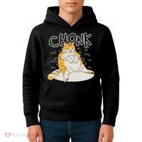 Fat Cat Chonk Scale Chonky Meme Chonker Cat Kids Hoodie thumb 4