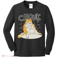 Fat Cat Chonk Scale Chonky Meme Chonker Cat Kids Long Sleeve Shirt thumb 0
