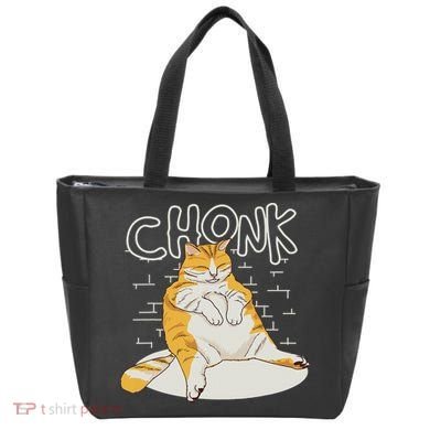 Fat Cat Chonk Scale Chonky Meme Chonker Cat Tote Bag