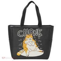 Fat Cat Chonk Scale Chonky Meme Chonker Cat Tote Bag thumb 0