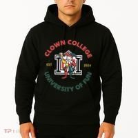 Funny Circus Clown College Hoodie thumb 2