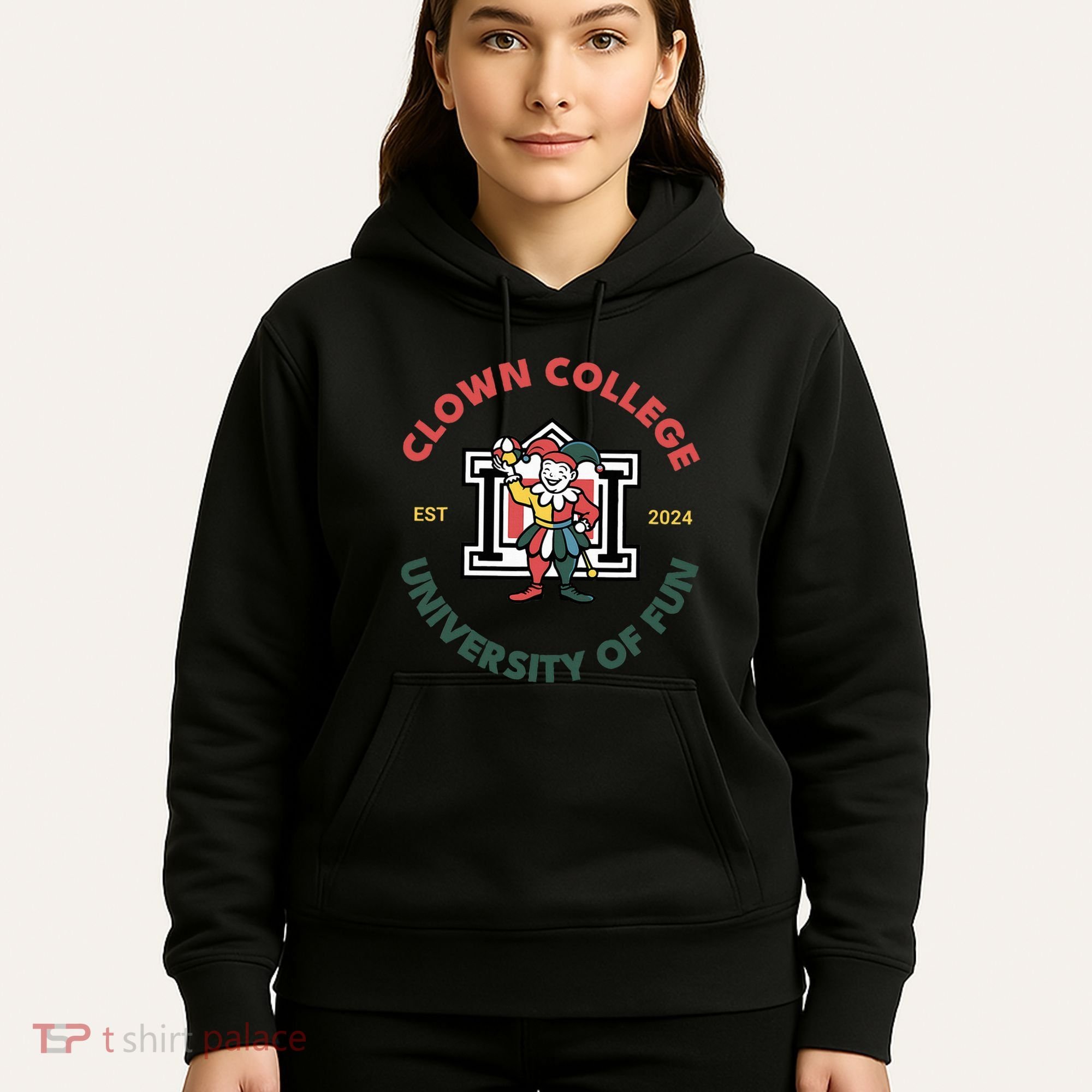 Funny Circus Clown College Hoodie