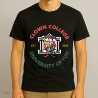 Funny Circus Clown College T-Shirt thumb 3