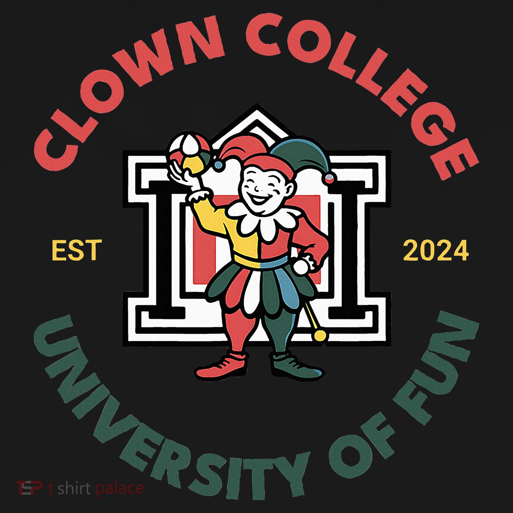 Funny Circus Clown College Pajama Set