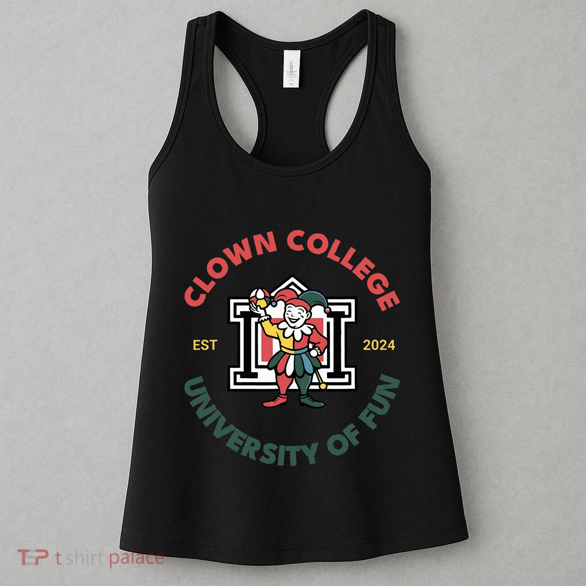 Funny Circus Clown College Women's Tank Top