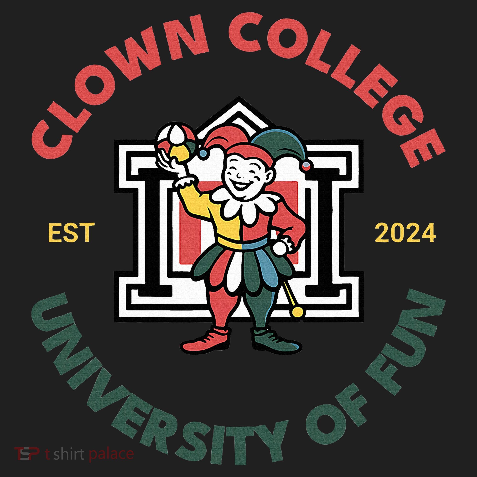 Funny Circus Clown College Hat