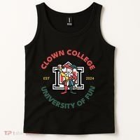 Funny Circus Clown College Tank Top thumb 2