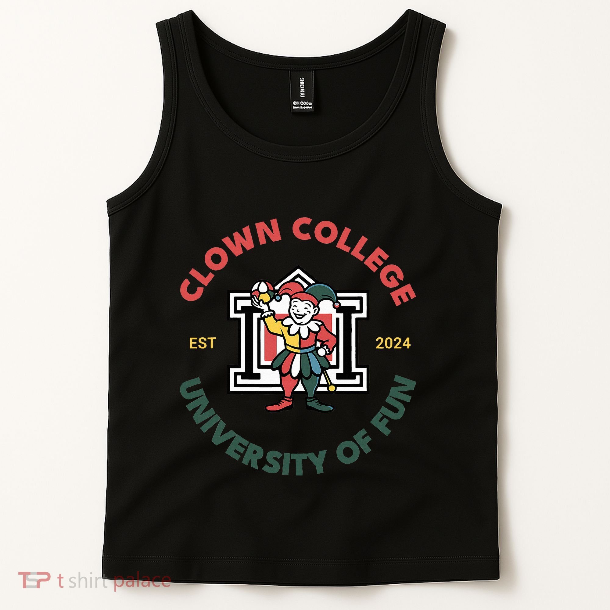 Funny Circus Clown College Tank Top