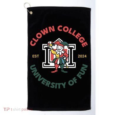 Funny Circus Clown College Golf Towel