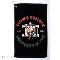 Funny Circus Clown College Golf Towel thumb 0