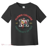 Funny Circus Clown College Toddler T-Shirt thumb 0