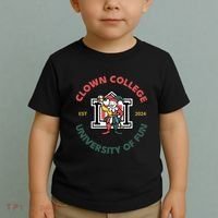 Funny Circus Clown College Toddler T-Shirt thumb 2