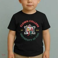 Funny Circus Clown College Toddler T-Shirt thumb 2