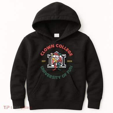 Funny Circus Clown College Kids Hoodie