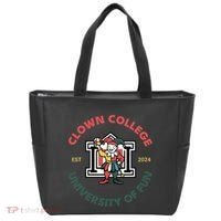 Funny Circus Clown College Tote Bag thumb 0