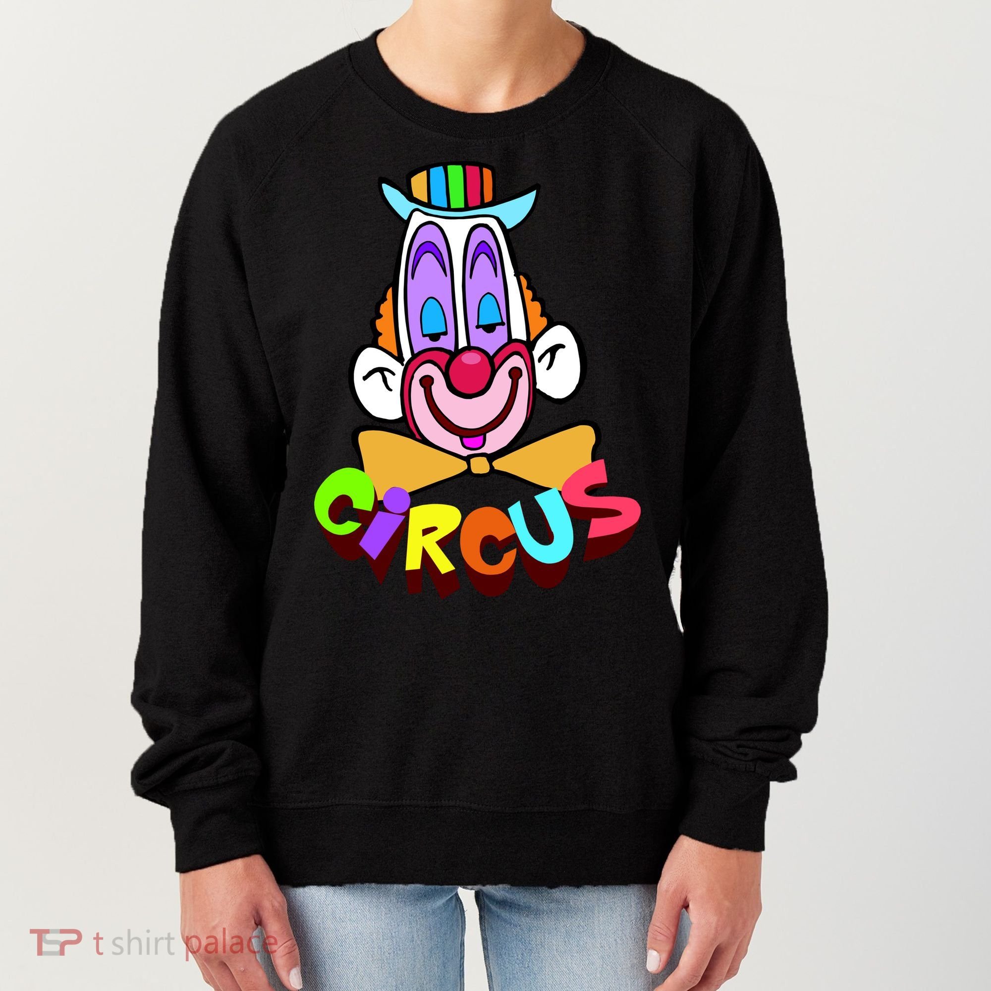 Funny Clown Circus Face Funny Retro Women's Sweatshirt