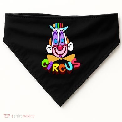 Funny Clown Circus Face Funny Retro USA-Made Doggie Bandana