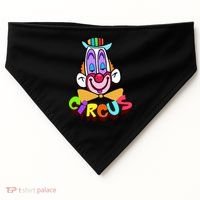 Funny Clown Circus Face Funny Retro USA-Made Doggie Bandana thumb 0