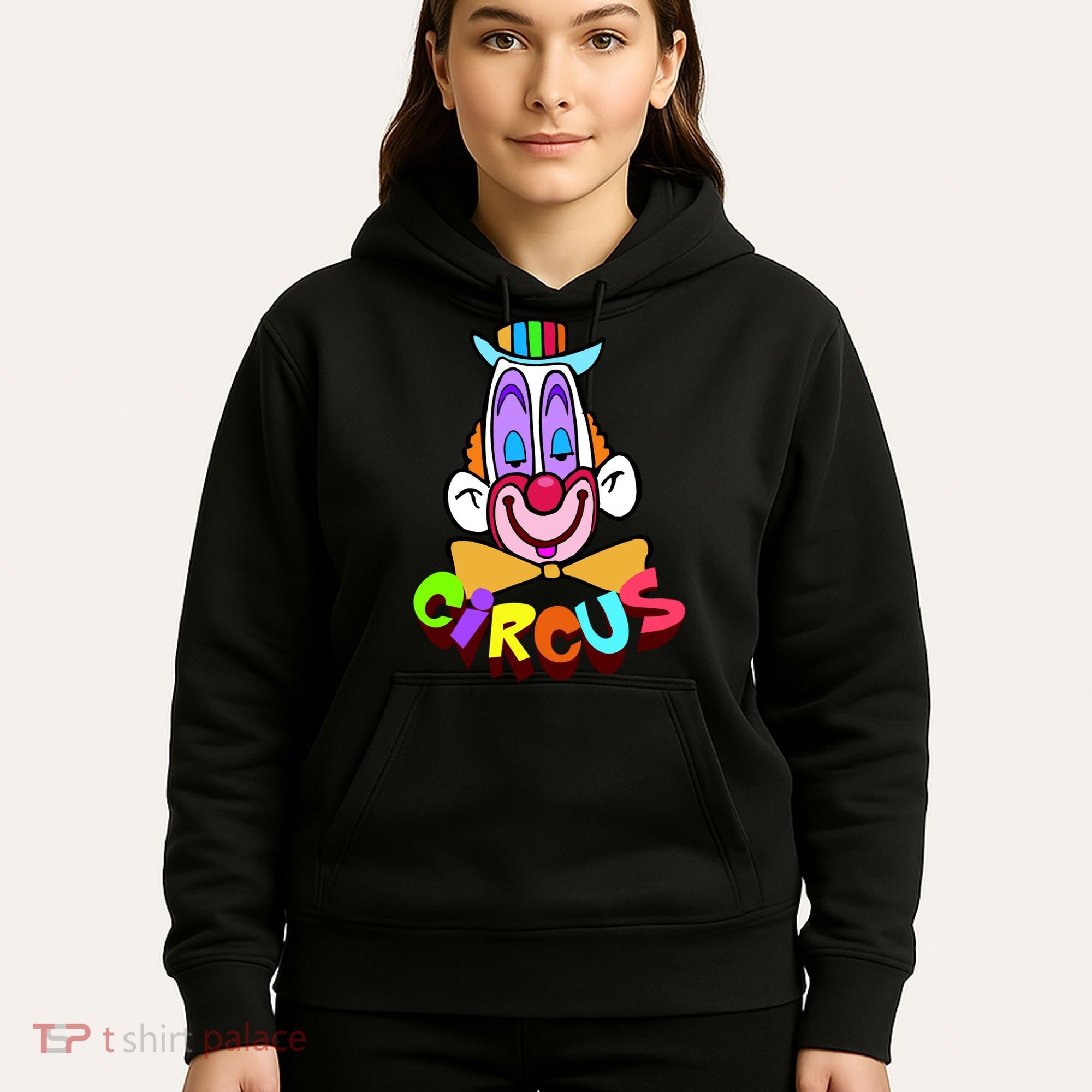 Funny Clown Circus Face Funny Retro Hoodie