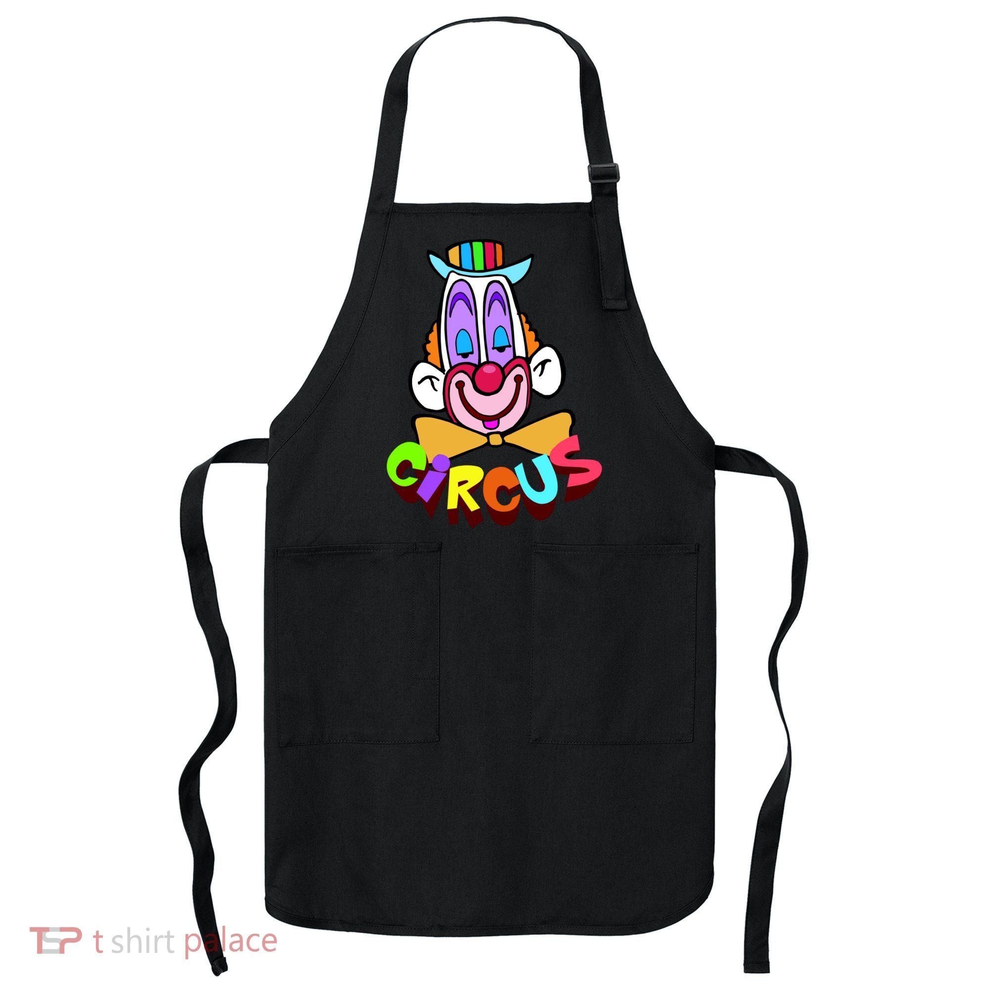 Funny Clown Circus Face Funny Retro Apron