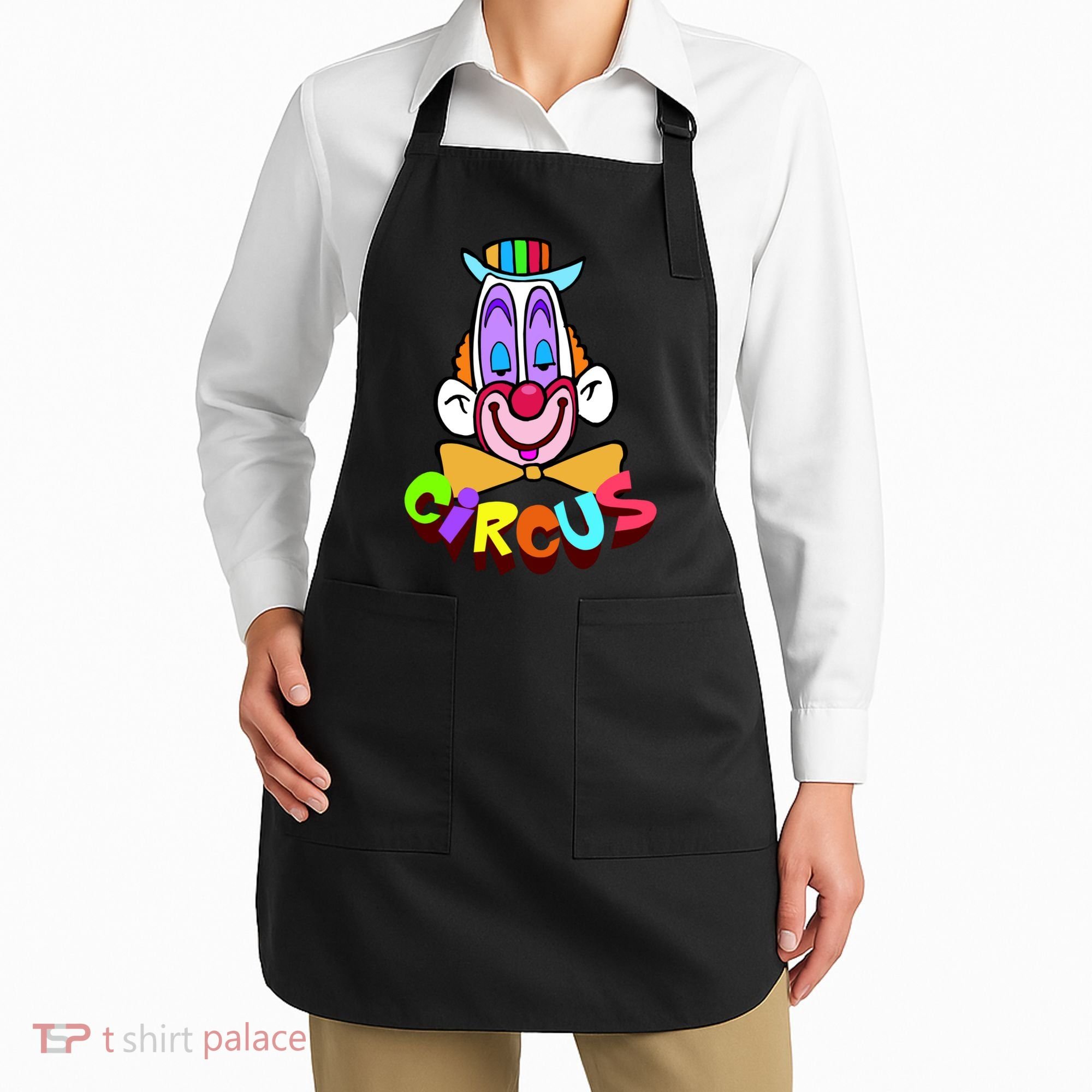 Funny Clown Circus Face Funny Retro Apron