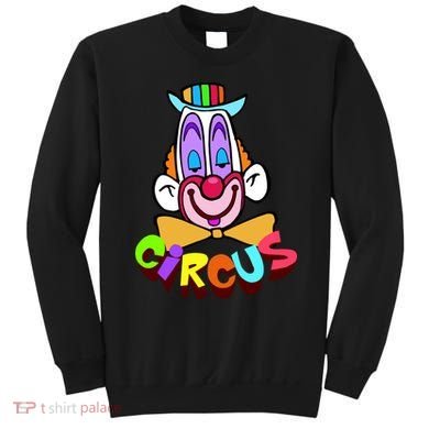 Funny Clown Circus Face Funny Retro Sweatshirt