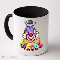 Funny Clown Circus Face Funny Retro Coffee Mug thumb 0