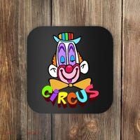 Funny Clown Circus Face Funny Retro Coaster thumb 0