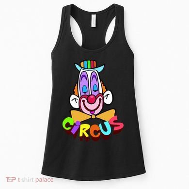 Funny Clown Circus Face Funny Retro Women's Tank Top