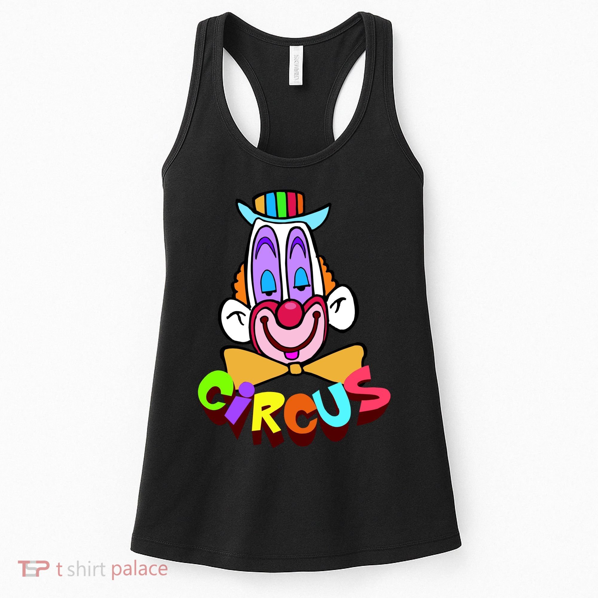 Funny Clown Circus Face Funny Retro Women's Tank Top