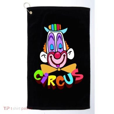 Funny Clown Circus Face Funny Retro Golf Towel