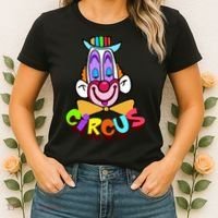 Funny Clown Circus Face Funny Retro Women's T-Shirt thumb 2