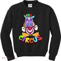 Funny Clown Circus Face Funny Retro Kids Sweatshirt thumb 0