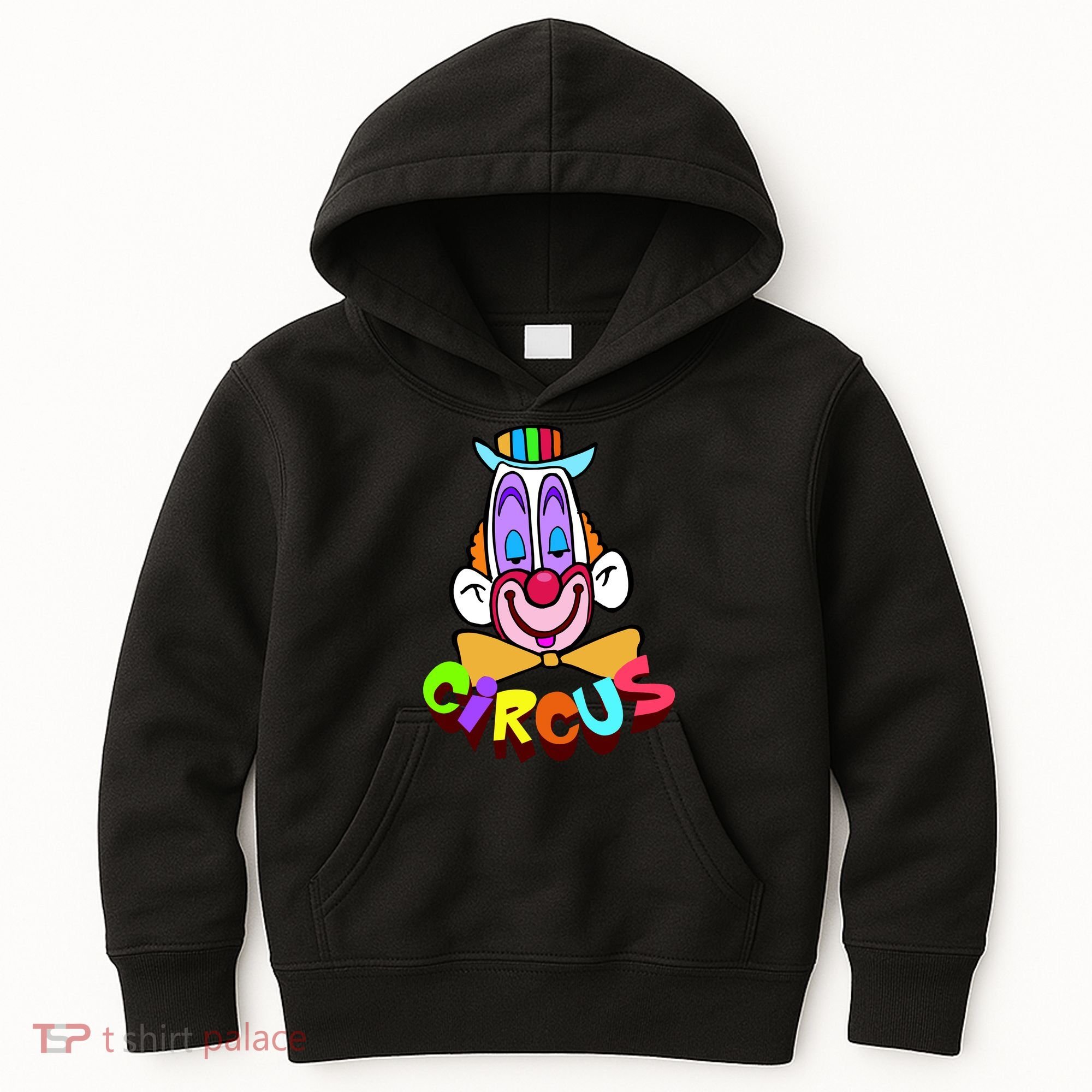 Funny Clown Circus Face Funny Retro Kids Hoodie