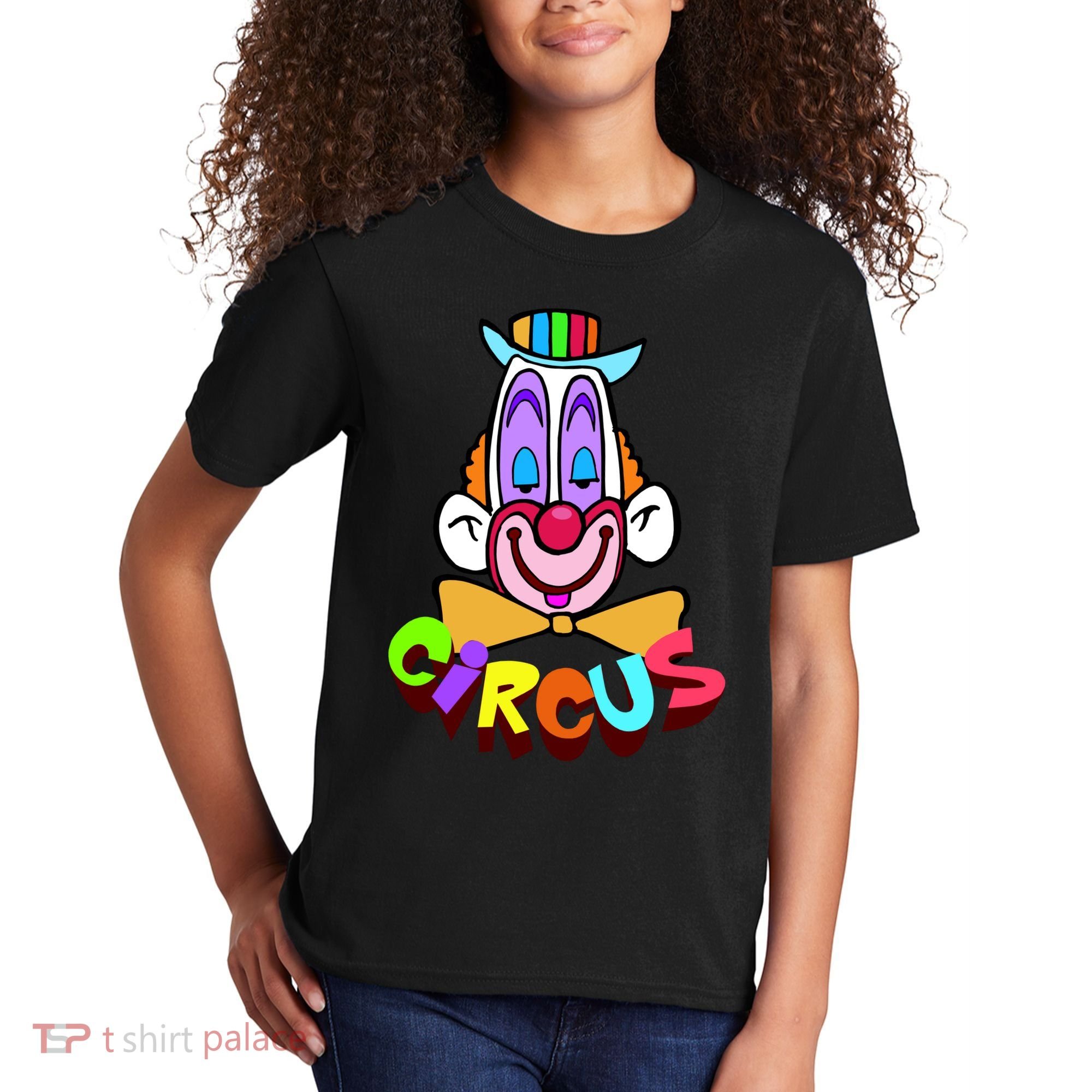 Funny Clown Circus Face Funny Retro Kids T-Shirt