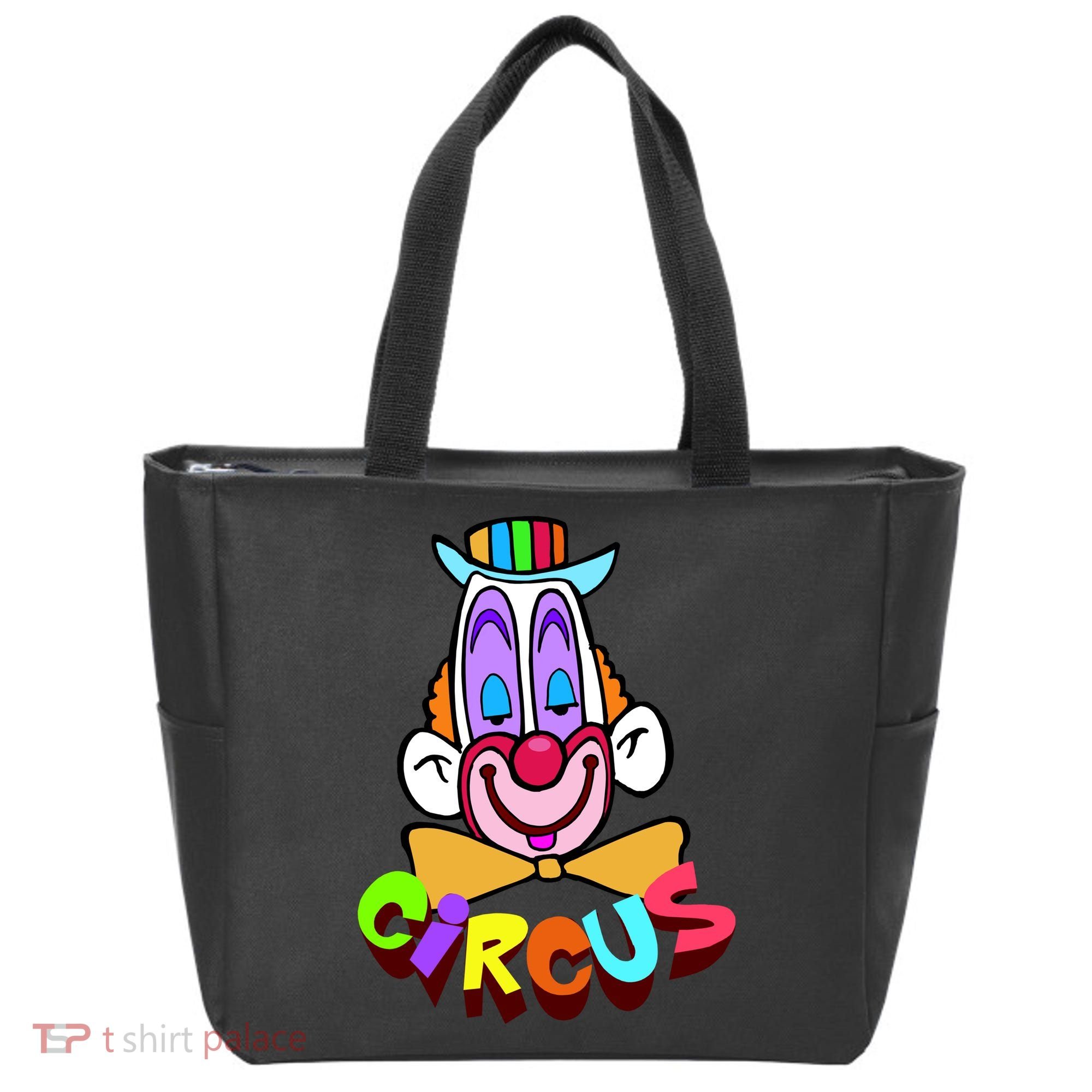 Funny Clown Circus Face Funny Retro Tote Bag