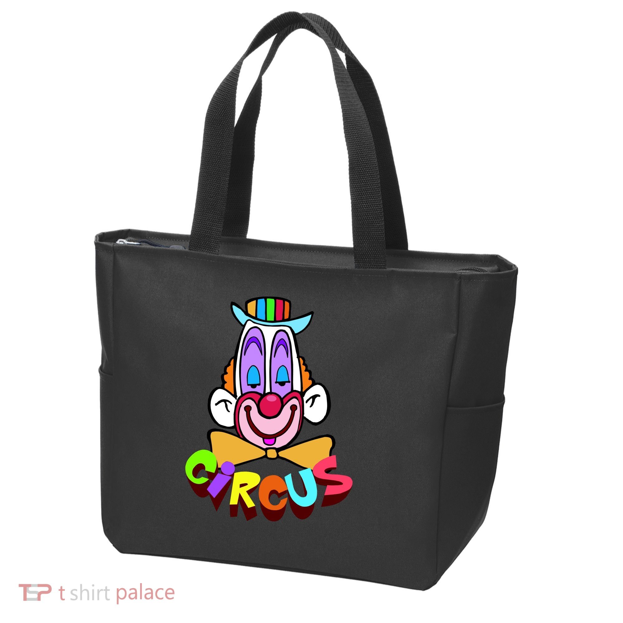 Funny Clown Circus Face Funny Retro Tote Bag