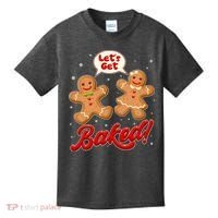 Funny Cute Christmas Let's Get Baked Gingerbread Cookies Kids T-Shirt thumb 0