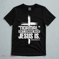 Funny Christian Cross Faith Quote Normal Isn't Coming Back T-Shirt thumb 5