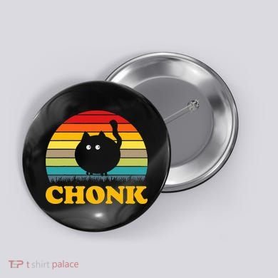 Funny Cat Chonk Button