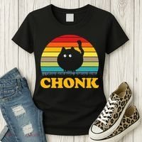 Funny Cat Chonk Women's T-Shirt thumb 3