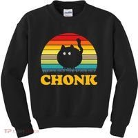 Funny Cat Chonk Kids Sweatshirt thumb 0