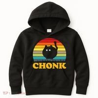 Funny Cat Chonk Kids Hoodie thumb 0