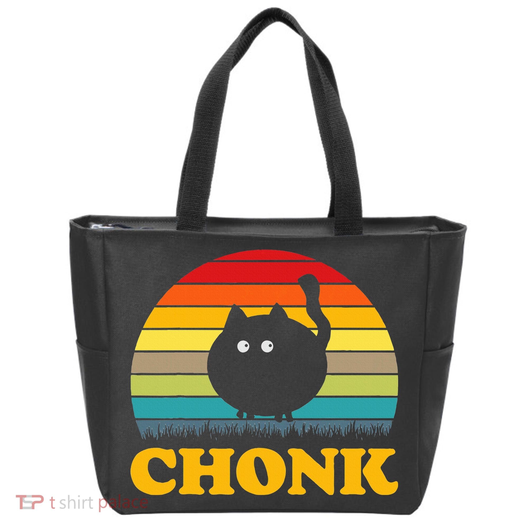Funny Cat Chonk Tote Bag