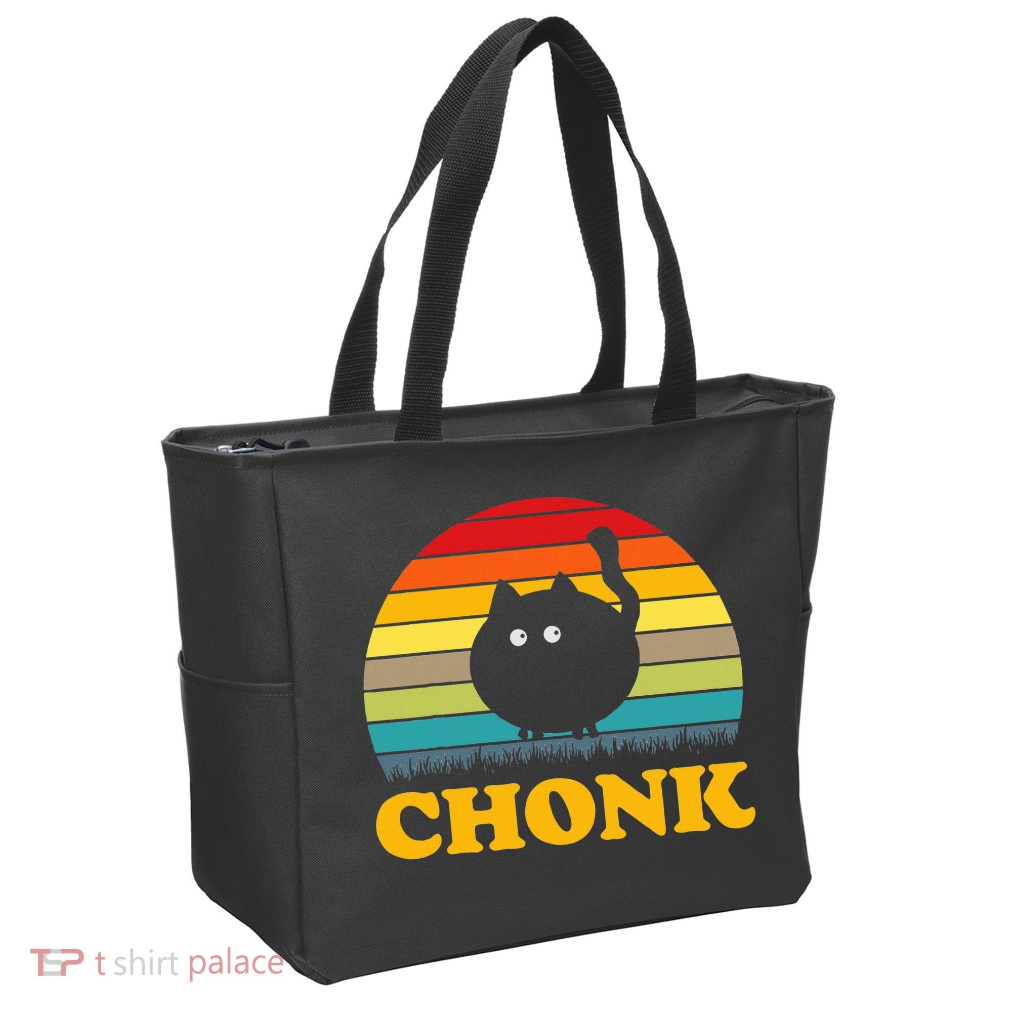 Funny Cat Chonk Tote Bag