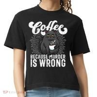 Funny Coffee  Coffee Lover  Cute Cat Comfort Colors Boxy T-Shirt thumb 0
