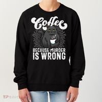 Funny Coffee  Coffee Lover  Cute Cat Women's Sweatshirt thumb 0