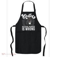 Funny Coffee  Coffee Lover  Cute Cat Apron thumb 0